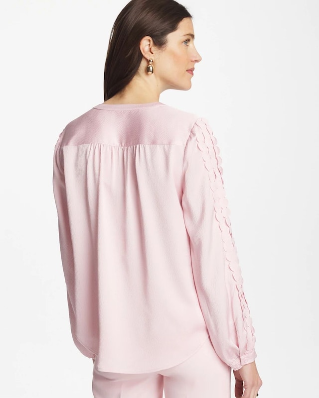 Laser Cut Crinkle Blouse - image 4